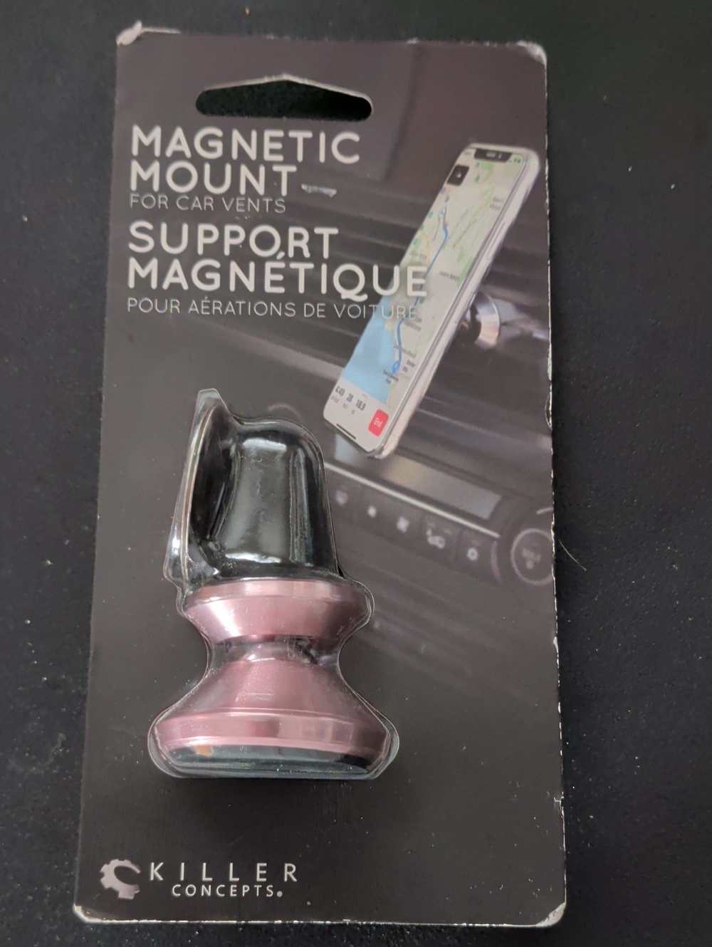 Magnetic Car Vent Phone Mount - Pink